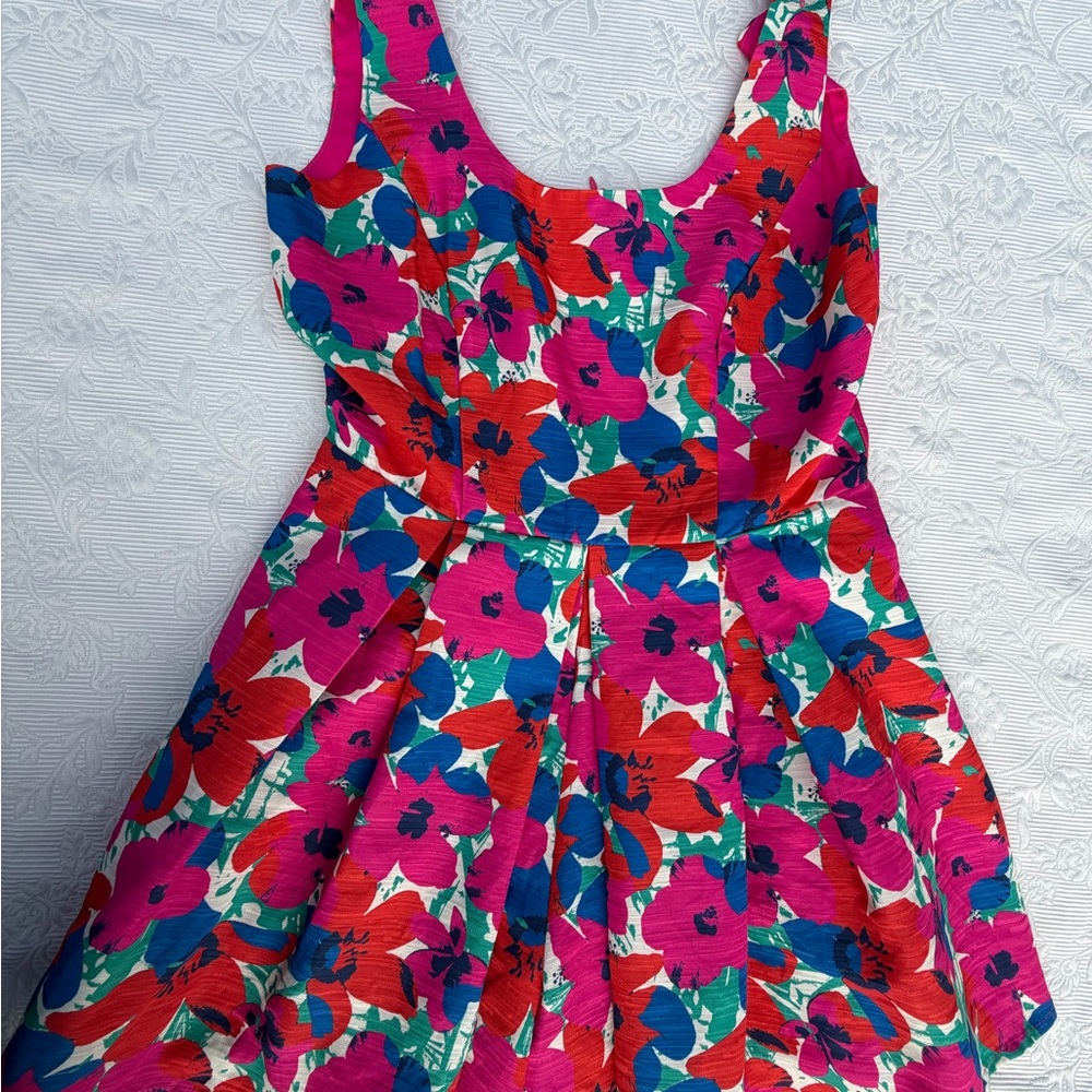 Floral Sleeveless Jumpsuit in Pink and Blue